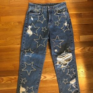 Hermia Peyton rhinestone star jean